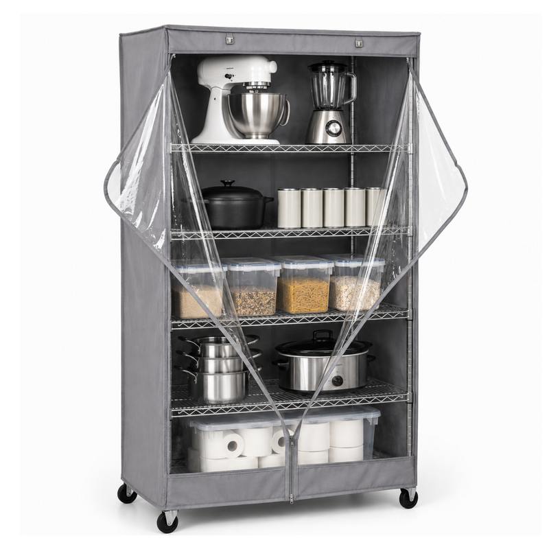 Shelf Wire Rack Covers: Clear Front