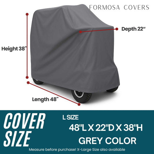 Mobility Scooter Storage Cover 48"L x 22"D x 38"H - Formosa Covers