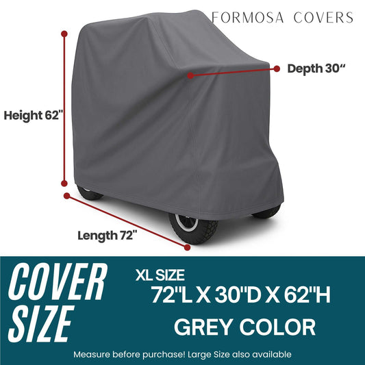 Extra Large Mobility Scooter Storage Cover - 72"L x 30"D x 62"H - Formosa Covers