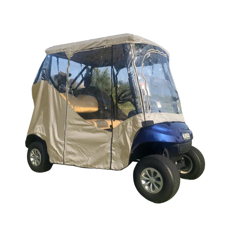 2 Passengers Driving Enclosure Golf Cart Cover with YKK