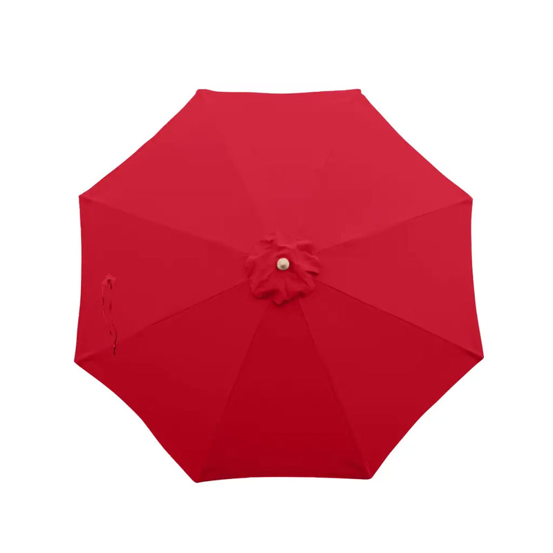 7.5 ft Market Patio Umbrella 8 Rib Replacement Canopy Red -