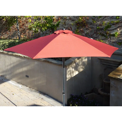 7.5ft Fiber Glass Patio Garden Market Umbrella Brick Red -