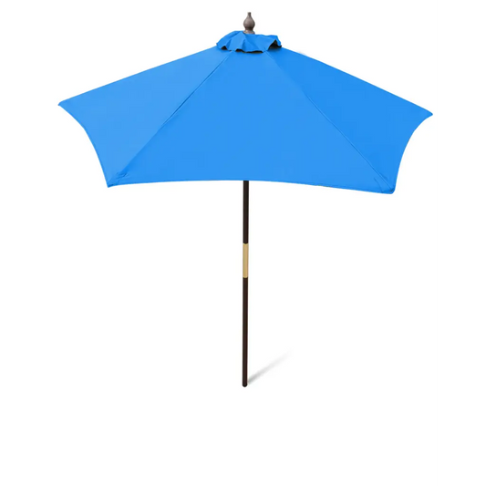 7ft Wooden Patio Garden Market Umbrella with Tilt Mechanism