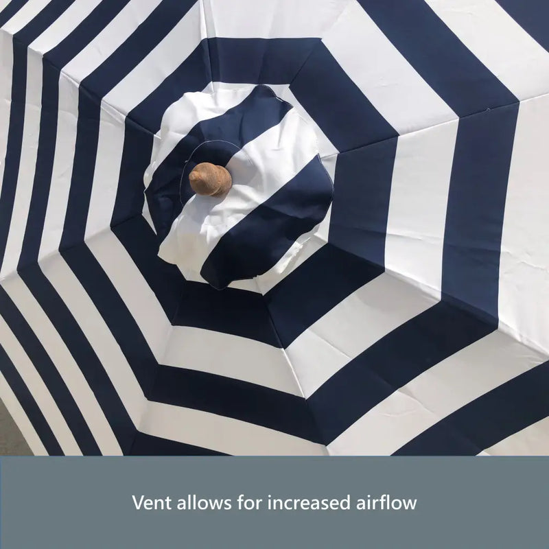 9ft Market Patio Umbrella 8 Rib Replacement Canopy Blue