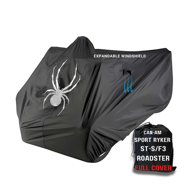 Housse De Siège Can Am Spyder ST RS – Vinyle DSG2 Noir Et Gris – Double Poignée