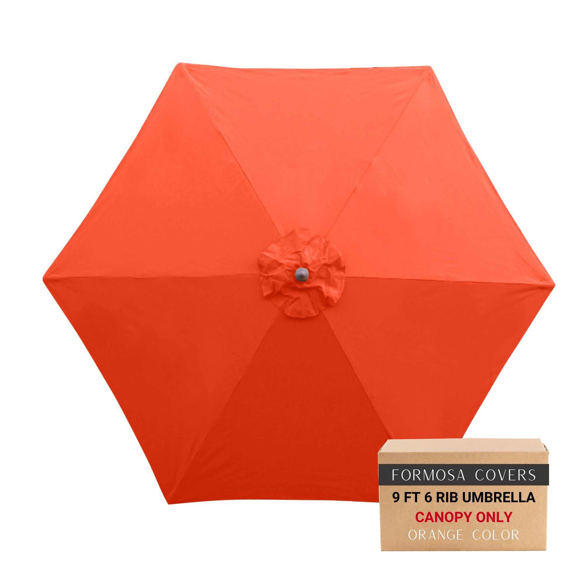 9 ft 6 ribs patio umbrella 9ft Market Rib Replacement Canopy Hunter Green Does not fit offset or cantilever umbrellas. Yescom 9-FT Outdoor Umbrella Replacement
