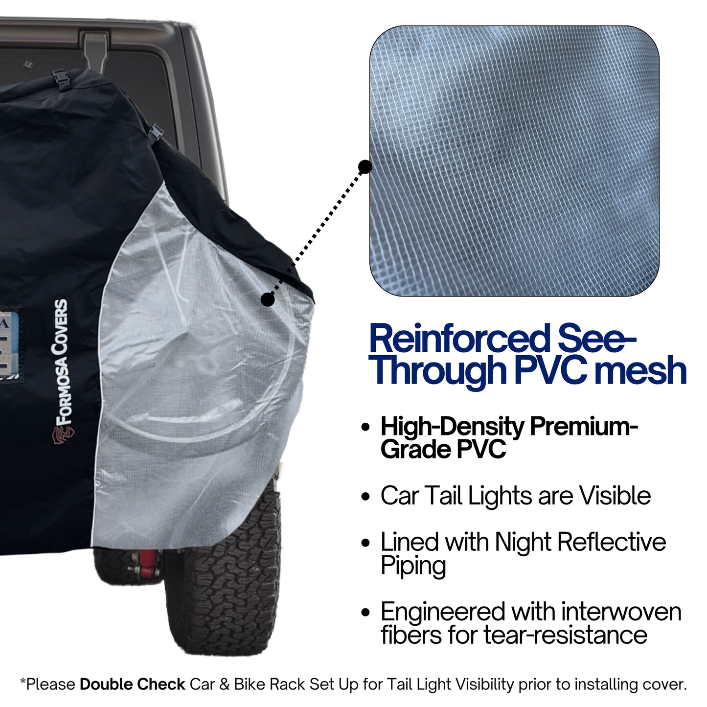 Electric Bike Cover for Transport (Fits 1-2 E-Bikes) with Large Translucent Ends