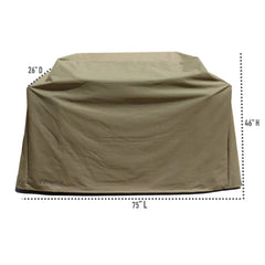 BBQ Outdoor Grill Cover 75L x 26D 48H Taupe - Covers | Fast