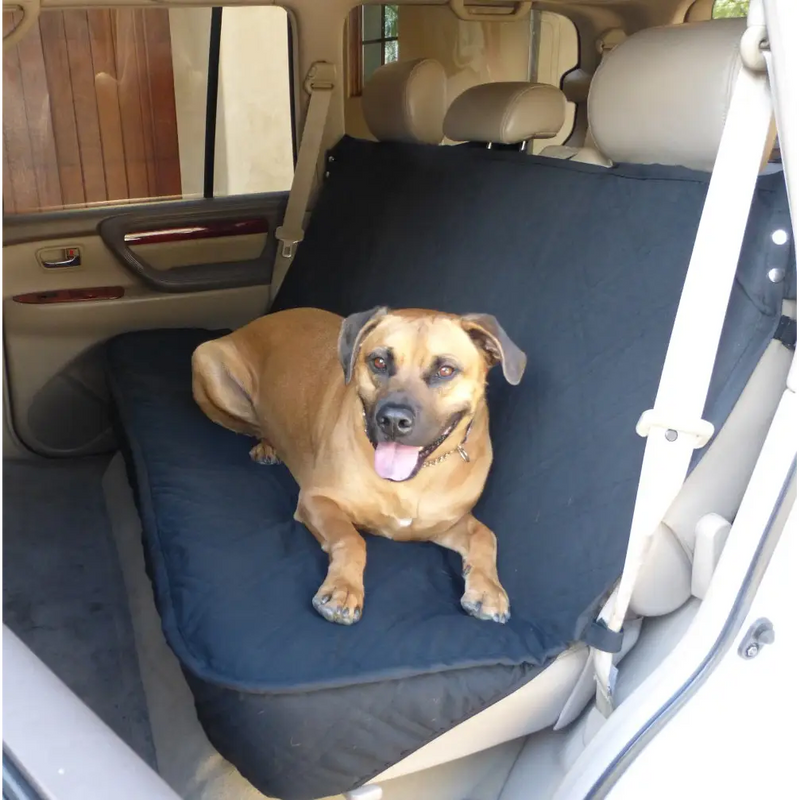 Car Seat Luxury Bench Cover For Dogs and Pets Taupe - Covers