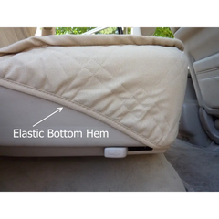 Car Seat Luxury Bench Cover For Dogs and Pets Taupe - Covers
