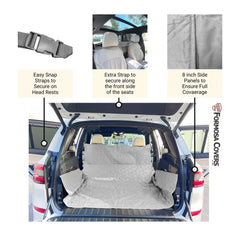 Deluxe Padded Cargo Liner 52W x 93L in Grey - Mats & Travel