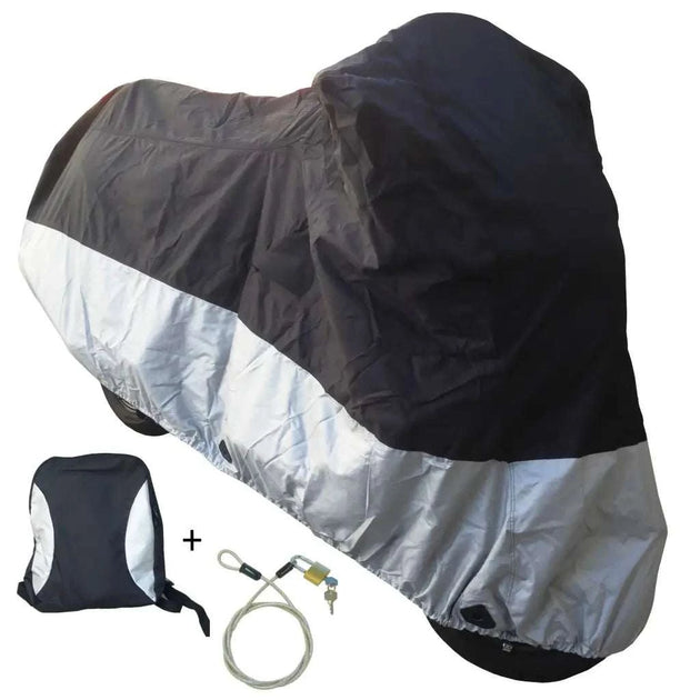lockable motorcycle cover