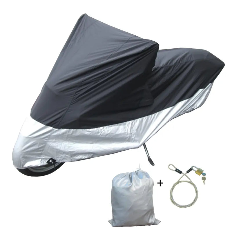 Light Weight Motorcycle Cover (XL) with Cable & Lock. Fits
