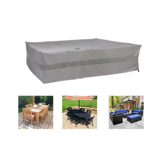 Reserve Grey 120x86 Extra Wide Patio Table Set Cover Formosa Covers