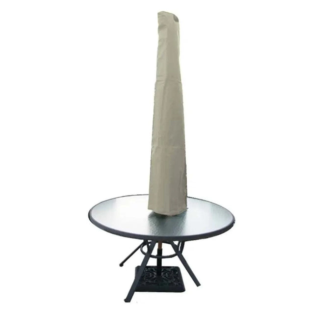 Patio Umbrella Cover Heavy Duty Weatherproof Fabric Fits 7 To 11 Ft Umbrellas Taupe Formosa Covers