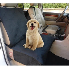 Pet Single Car Seat Cover with Floor Coverage Black - Covers