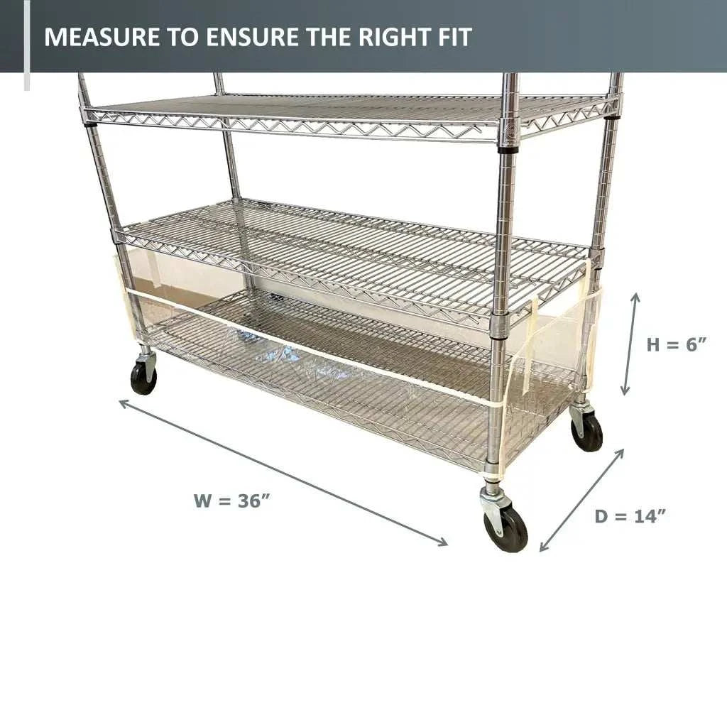 Storage Shelving Bottom Cover 36W x 14D 6H one side see