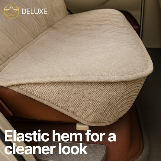 Car Seat Luxury Bench Cover For Dogs and Pets Taupe