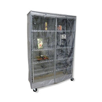 Wire Rack Shelving Covers - Clear Front Panel