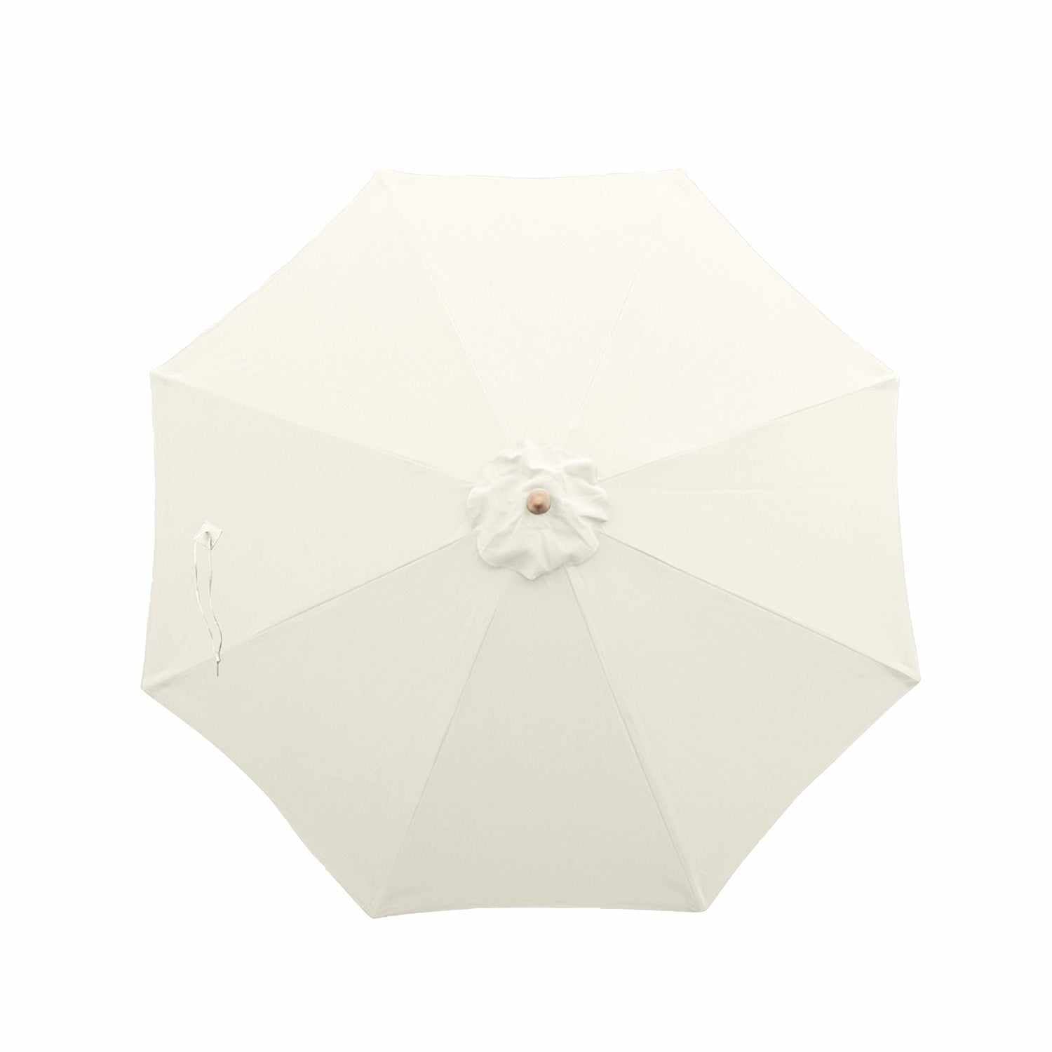 11ft off white market patio umbrella 8 rib replacement canopy with durable polyester fabric.