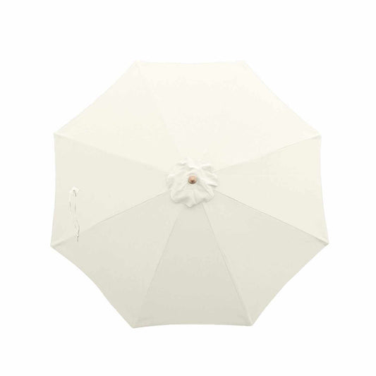 11ft off white market patio umbrella 8 rib replacement canopy with durable polyester fabric.