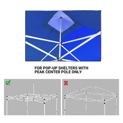 10 x ft EZ Up Gazebo Tent Canopy Replacement Top