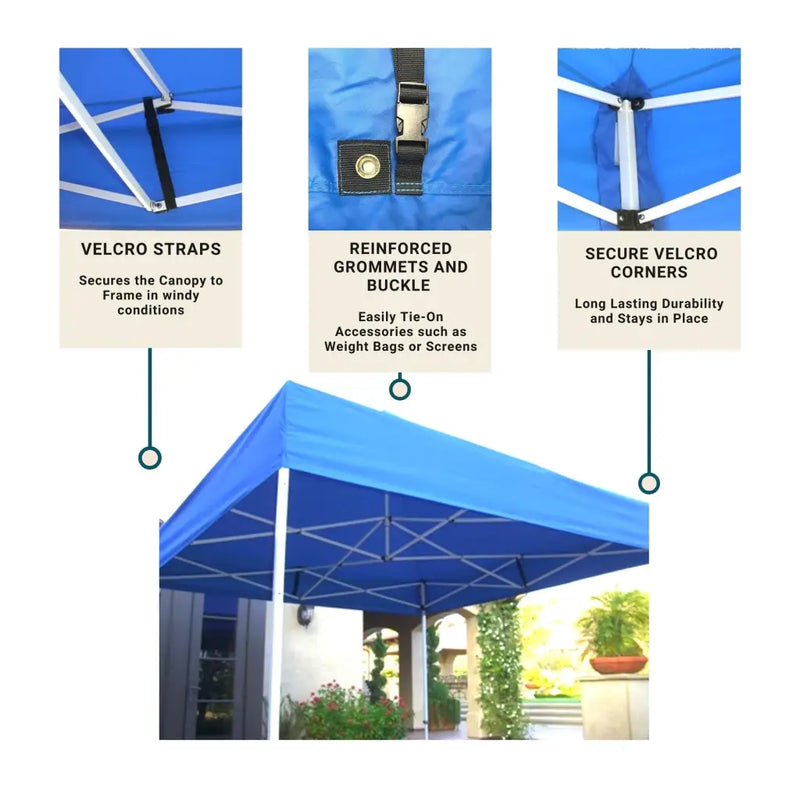 10 x ft EZ Up Gazebo Tent Canopy Replacement Top
