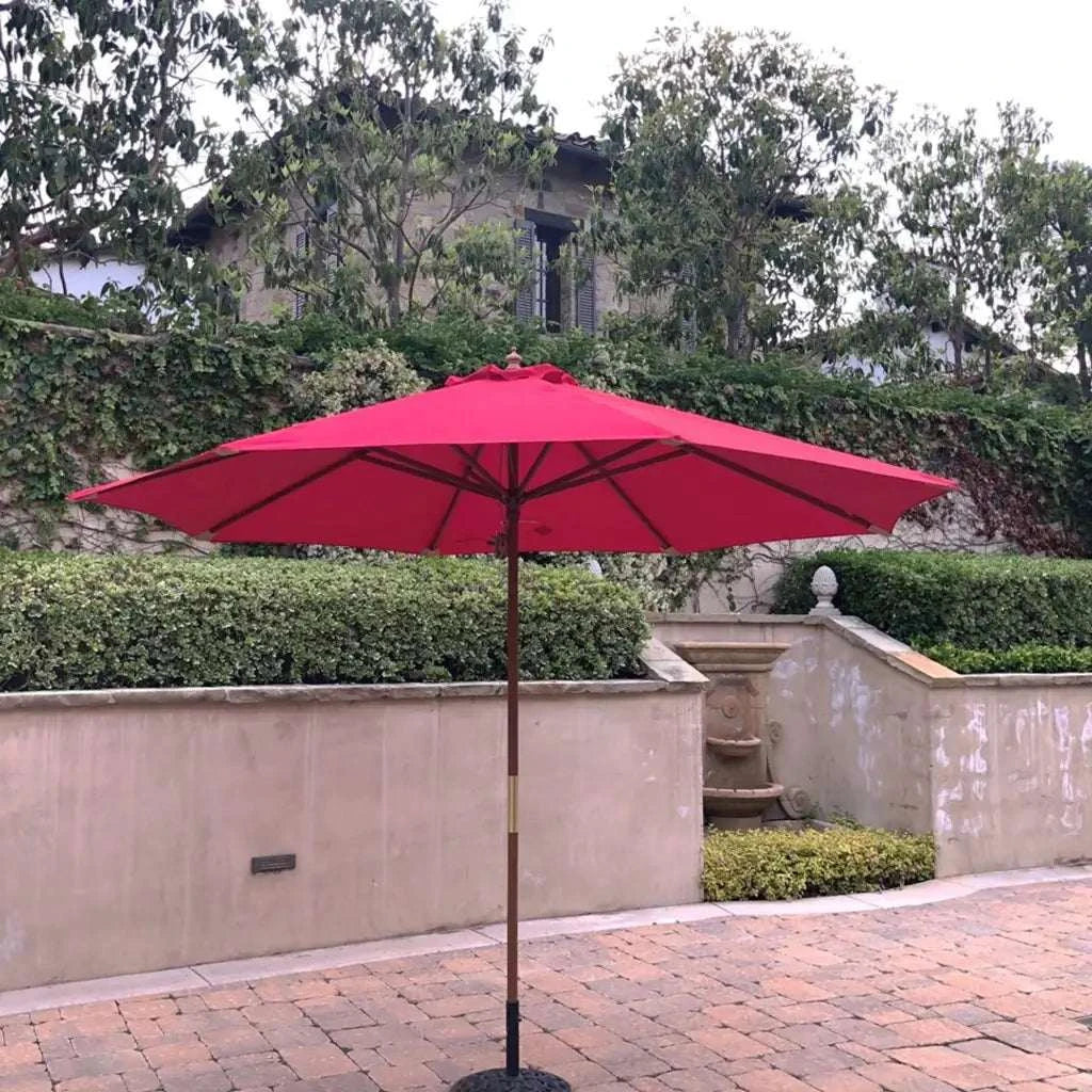 10ft Market Patio Umbrella 8 Rib Replacement Canopy Red 10ft Market Patio Umbrella 8 Rib Replacement Canopy Red