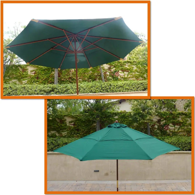 11ft Market Patio Umbrella Double-Vented 8 Rib Replacement