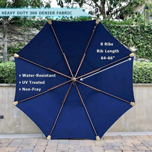 11ft Market Patio Umbrella Double-Vented 8 Rib Replacement