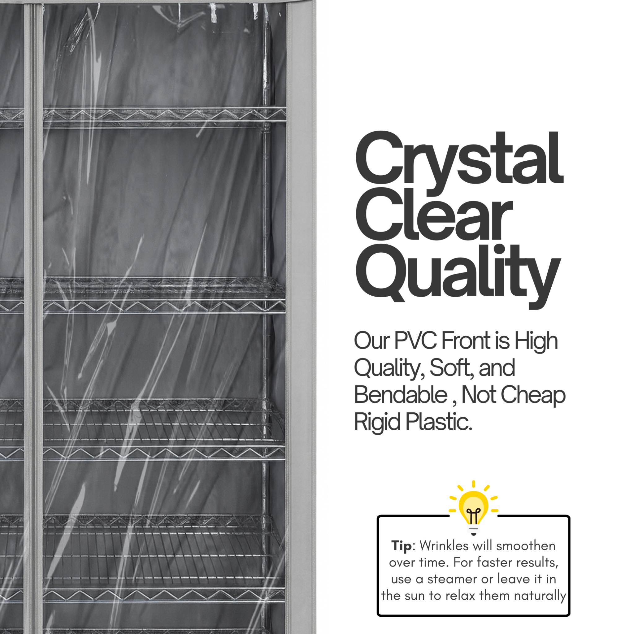 Storage Shelving Unit Cover, fits racks 72