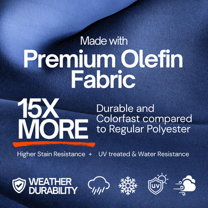 11ft Cantilever Hanging Umbrella 8 Rib Replacement Canopy Navy Olefin - Formosa Covers