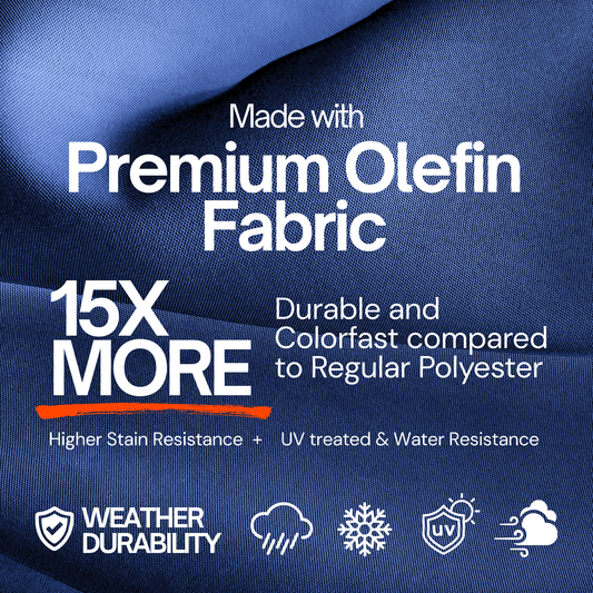 11ft Cantilever Hanging Umbrella 8 Rib Replacement Canopy Navy Olefin - Formosa Covers