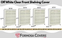 different sizes shelving wire unit covers for storage garage