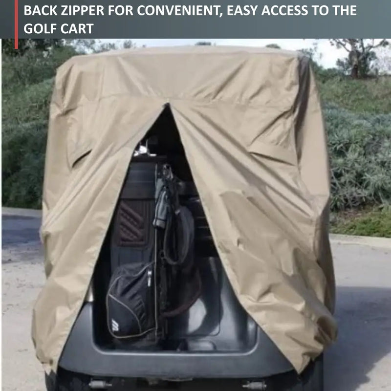 2 Passenger Golf Cart Storage Cover Taupe - Covers &
