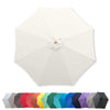 9ft Market Patio Umbrella 8 Rib Replacement Canopy Off-White