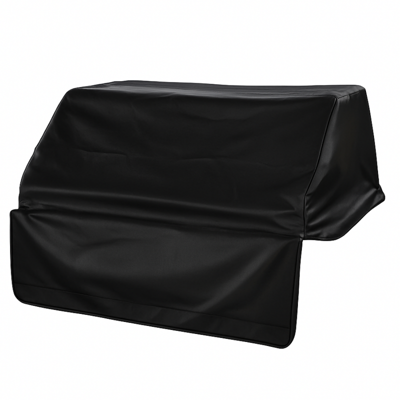 Black vinyl BBQ outdoor gas grill cover 56"L x 30"D x 16"H with waterproof and UV protection