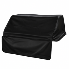Black vinyl BBQ outdoor gas grill cover 56