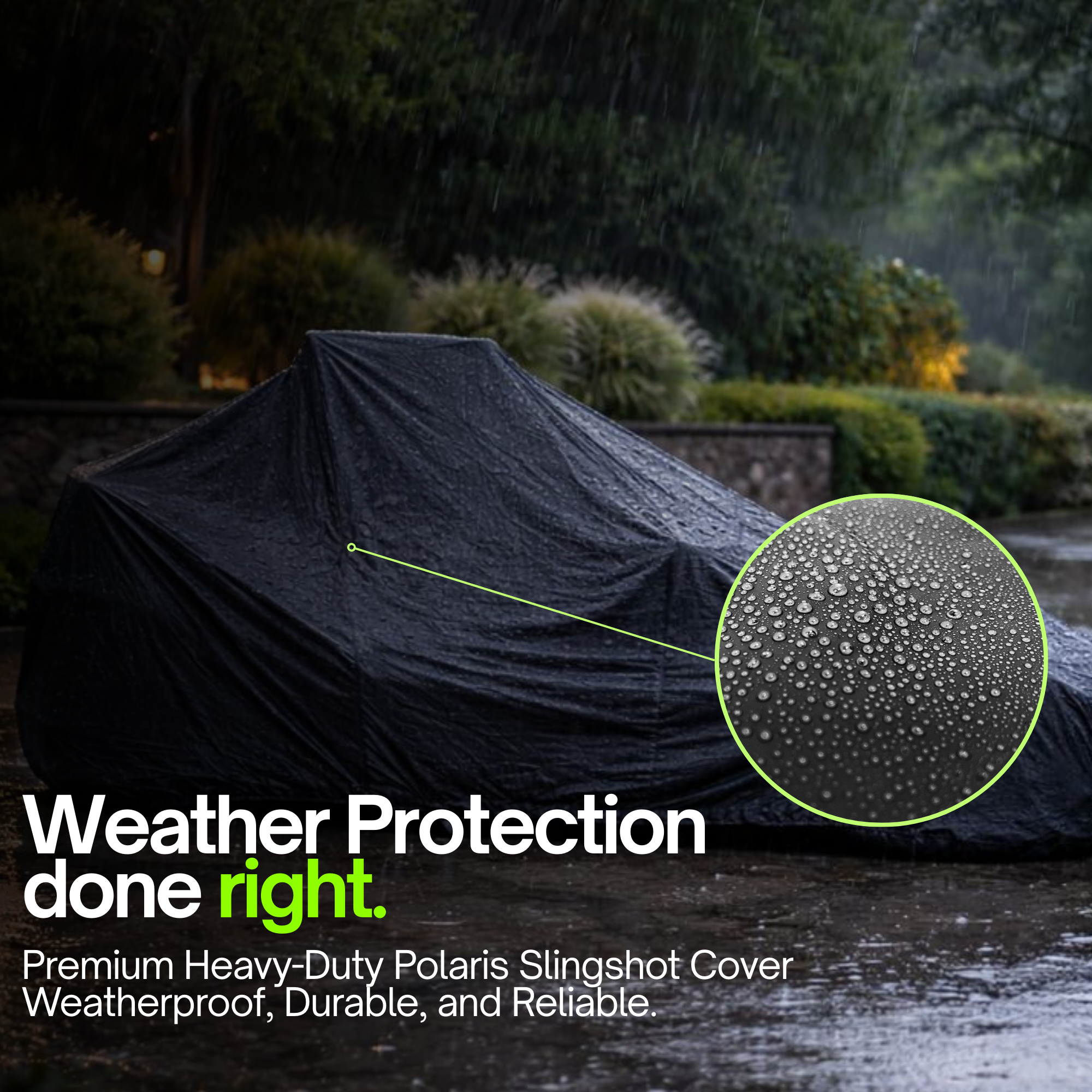 Heavy Duty Full Cover for Polaris Slingshot Waterproof & UV Resistant