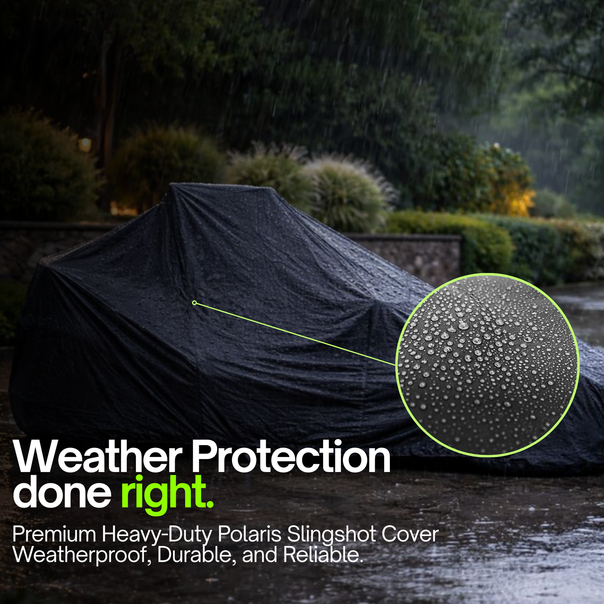 Heavy Duty Full Cover for Polaris Slingshot Waterproof & UV Resistant