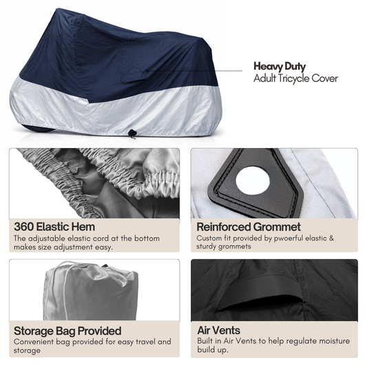 Adult Tricycle cover for Schwinn, Westport in Black