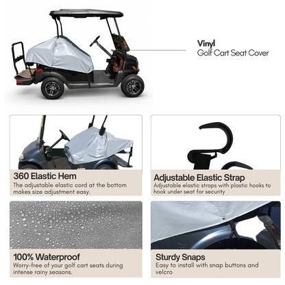 Vinyl Golf Cart Seat Cover - Formosa Covers