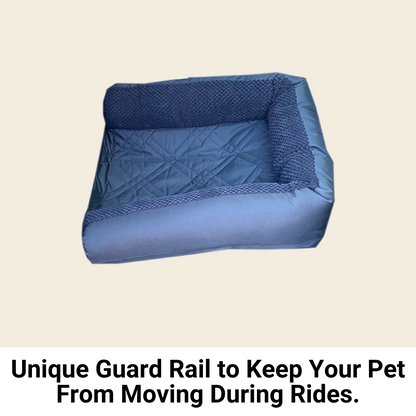 Deluxe Waterproof Front Seat Dog Bed Cover – Pet Guard Single Seat Protector Black (21" W x 72" L) - Formosa Covers