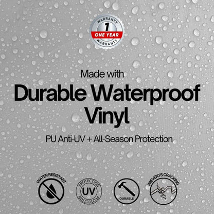 Outdoor Built-In Side Burner Cover in Grey Vinyl 19.5"W x 33.5"D - Formosa Covers