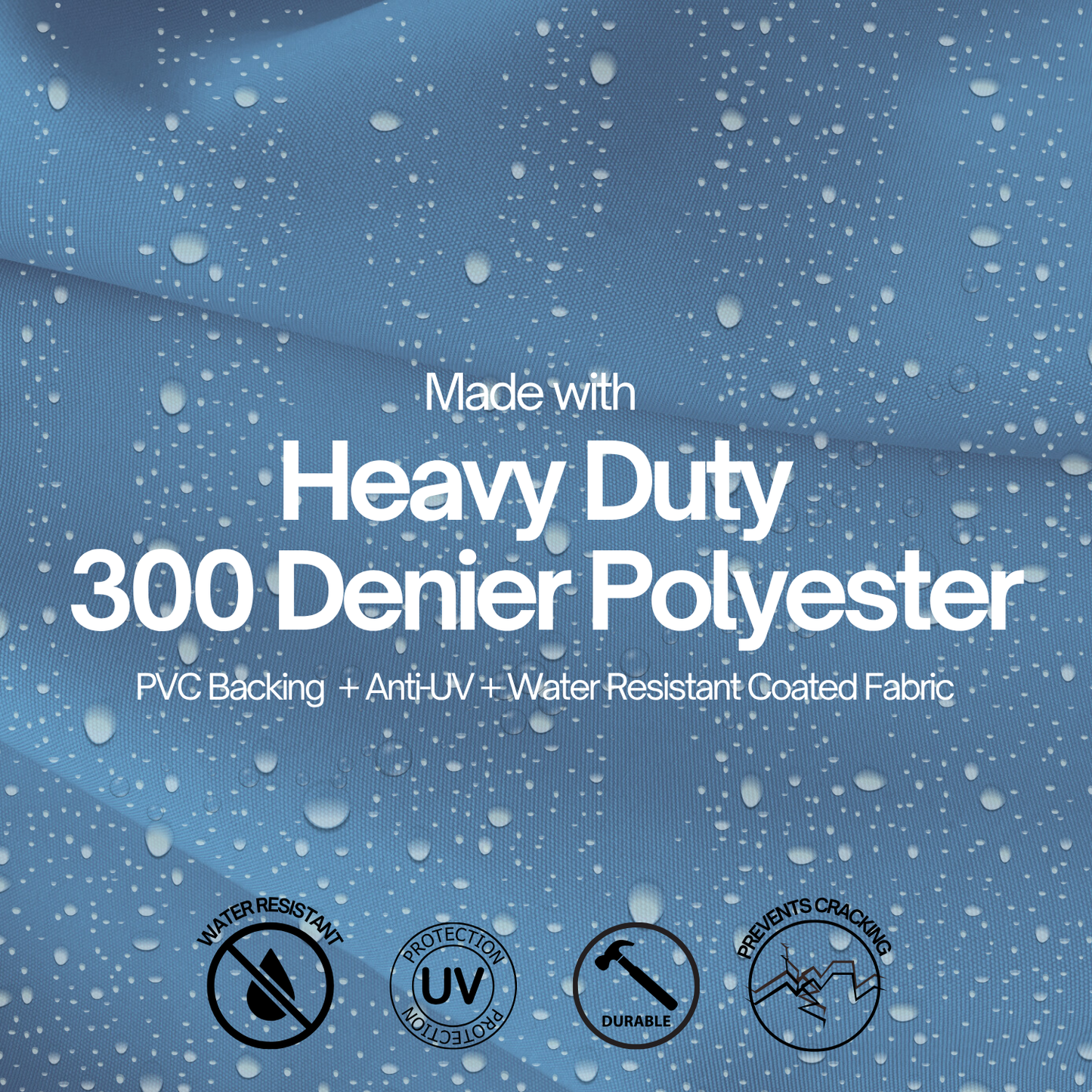 Storage Shelving Unit Cover, fits racks 48"W x 24"D x 72"H one side see through panel in Dusty Blue - Formosa Covers