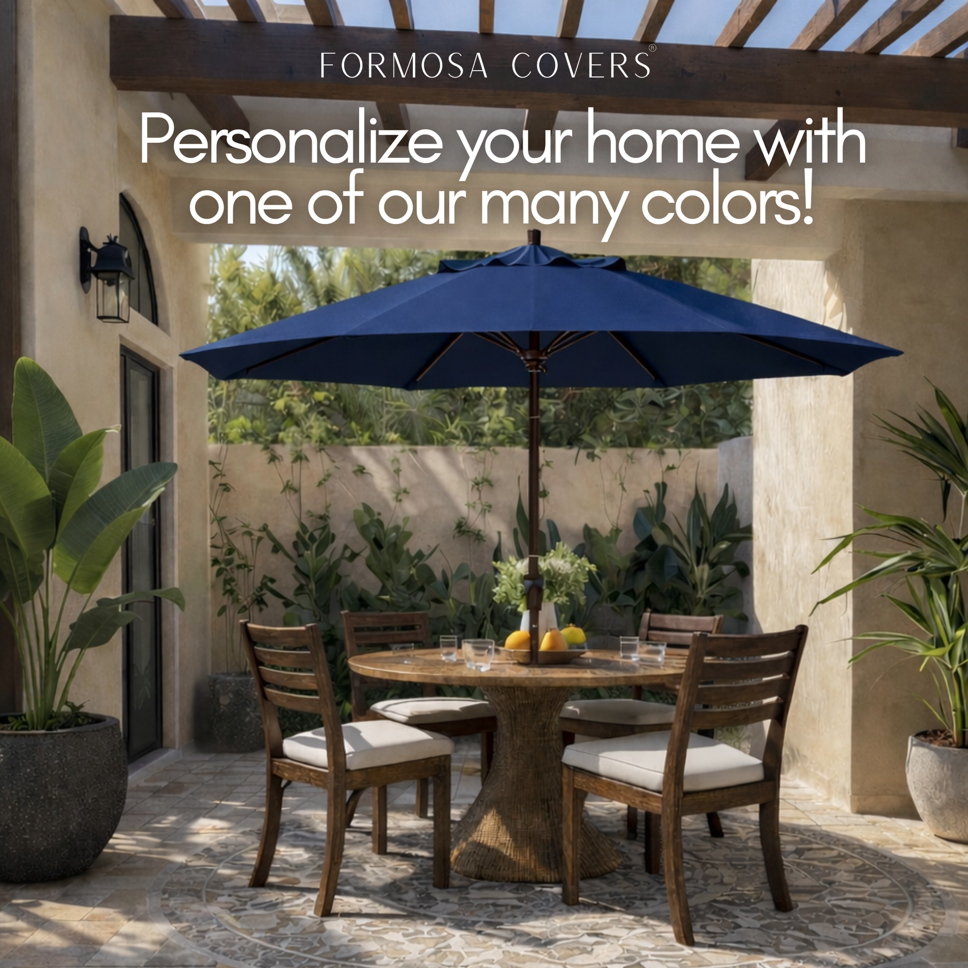 9ft Market Patio Umbrella 6 Rib Replacement Canopy Navy Olefin