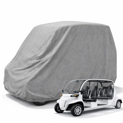 4 passenger golf cart storage cover exclusive for Polaris GEM e4 with water-resistant, UV-treated fabric and air-vented mildew protection