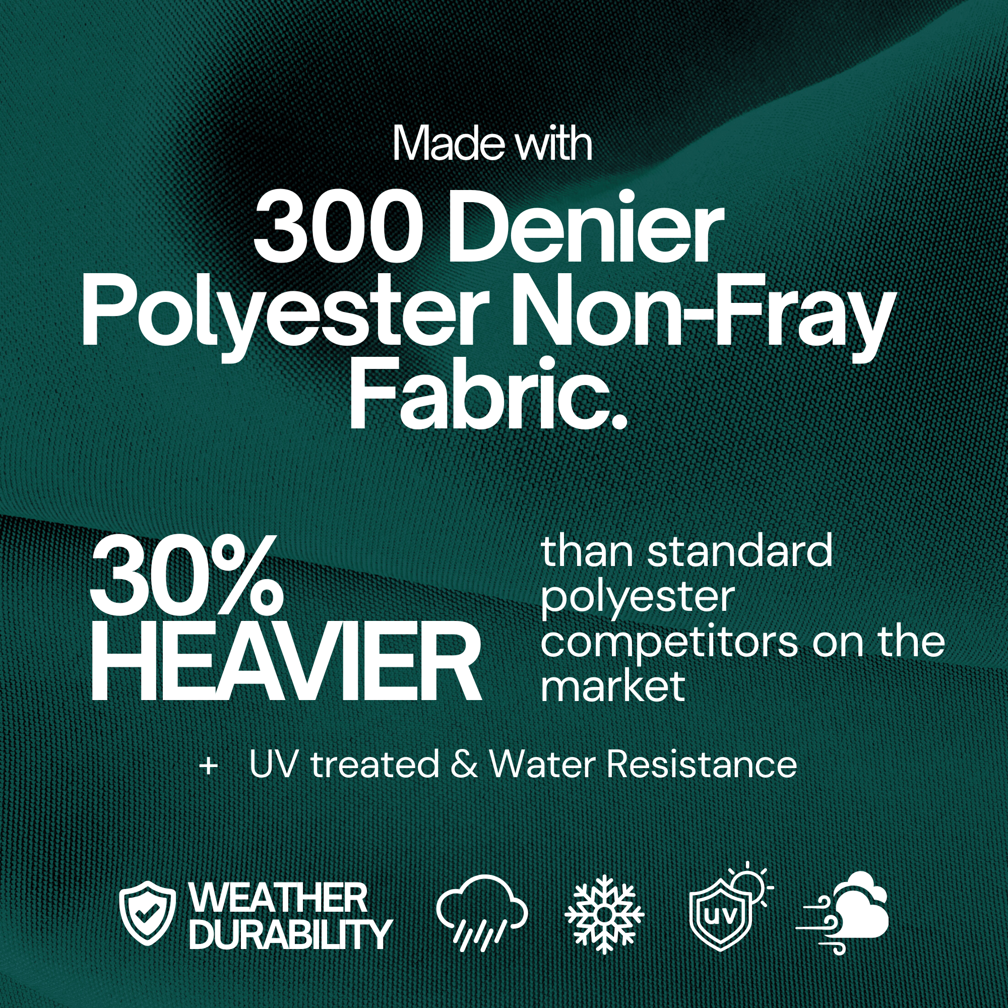 10ft Cantilever Supported Bar Umbrella 8 Rib Replacement Canopy Hunter Green - Formosa Covers