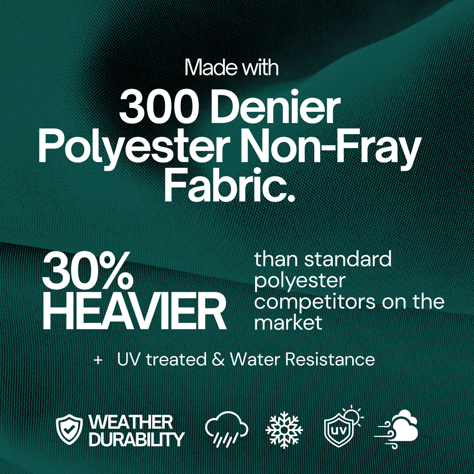 10ft Cantilever Supported Bar Umbrella 8 Rib Replacement Canopy Hunter Green - Formosa Covers