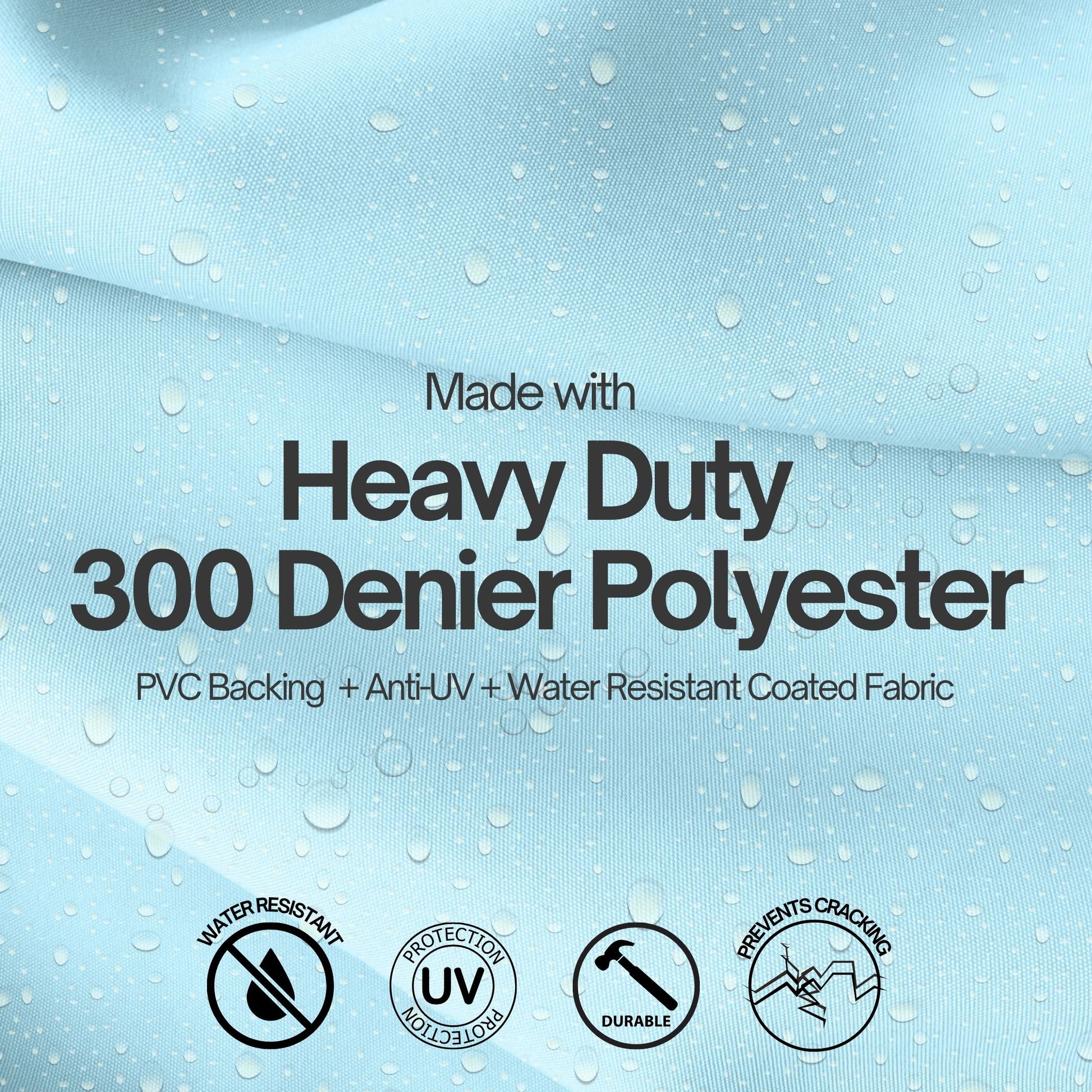Portable Garment Rack Cover 36"W x 18"D x 68"H Glacier Blue - Formosa Covers